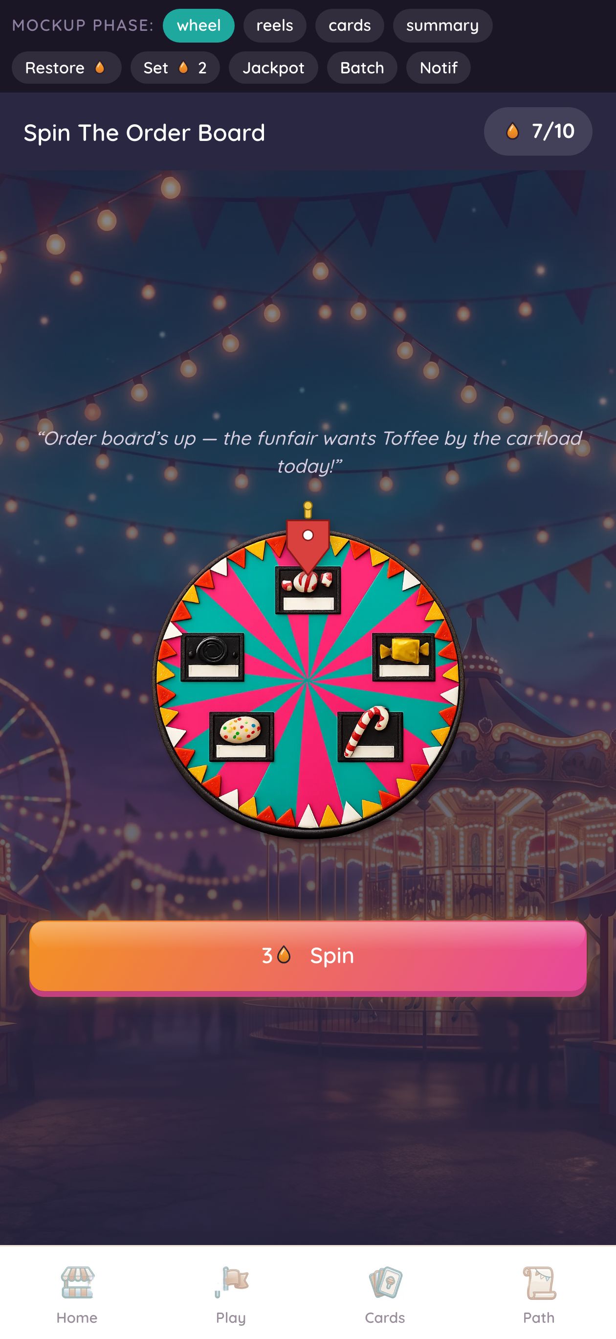 A daily play session at the carnival